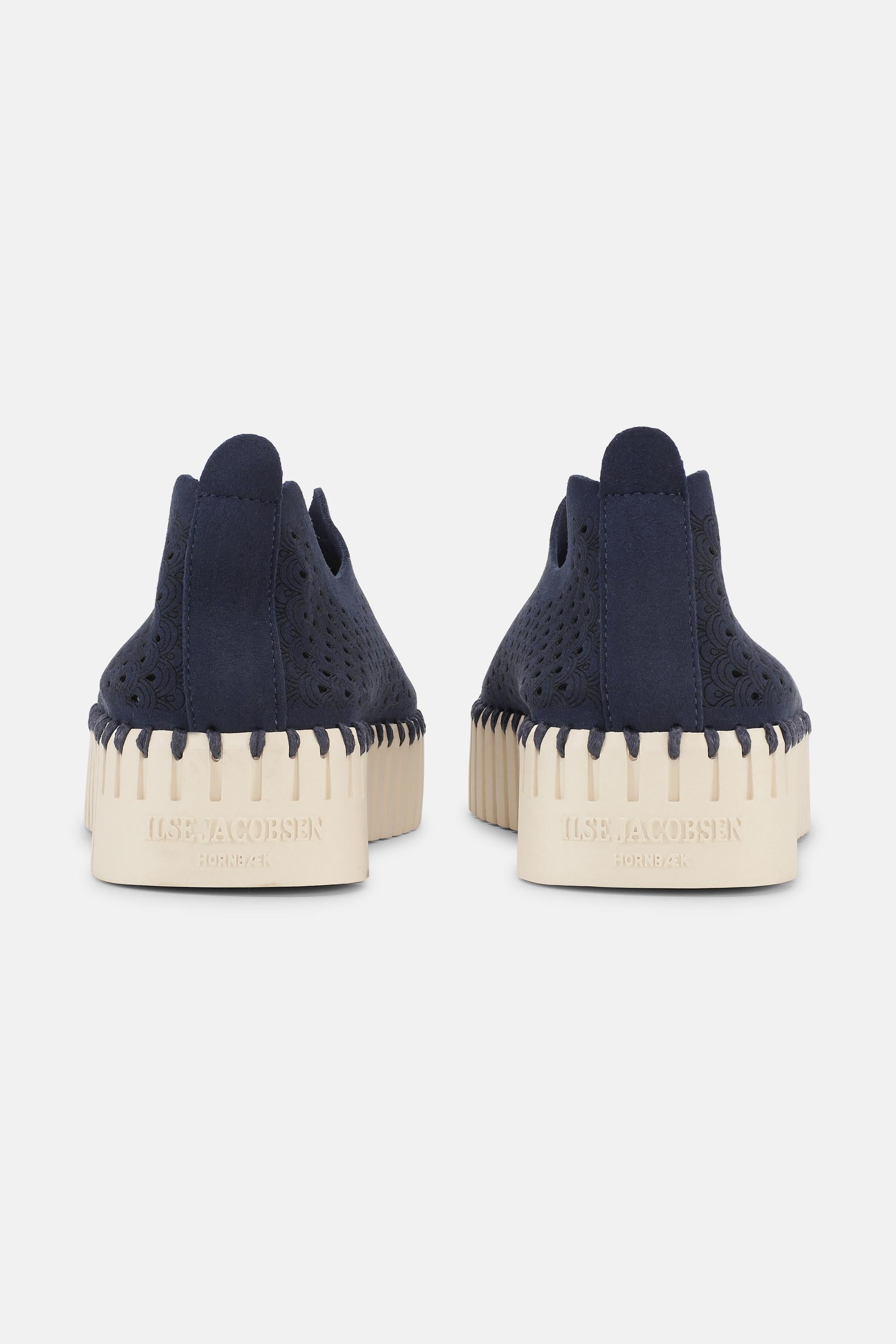 Platform Tulip Skor - Dark Indigo